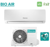 climatizzatore condizionatore hisense inverter serie bio air 12000 btu tdve120ag _ tdve120aw r 32 wi fi integrato classe a__ a_