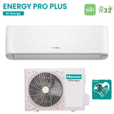 climatizzatore condizionatore hisense inverter serie hi energy 9000 btu qe25xv2ag r 32 wi fi integrato classe a___ a___ novita