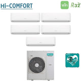 climatizzatore condizionatore hisense penta split inverter serie hi comfort 9_9_9_9_18 con 5amw125u4rta r 32 wi fi integrato 9000_9000_9000_9000_18000 novita