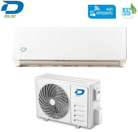 climatizzatore condizionatore inverter diloc serie oasi 24000 btu d.oasi24 a__ wi fi integrato alexa google home novita