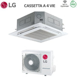 climatizzatore condizionatore lg cassetta a 4 vie inverter 24000 btu ct24f r 32 wi fi optional con comando a filo e pannello incluso novita
