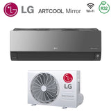 climatizzatore condizionatore lg inverter serie artcool mirror 18000 btu ac18bk r 32 wi fi integrato voice control a++ a+