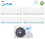 climatizzatore condizionatore midea quadri split inverter serie evolution 9_9_12_18 con m40b 36hfn8 r 32 wi fi optional 9000_9000_12000_18000