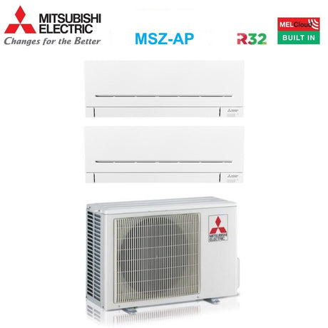 climatizzatore condizionatore mitsubishi electric dual split inverter serie ap vgk 7_7 con mxz 2f42vf2 r 32 wi fi integrato 7000_7000