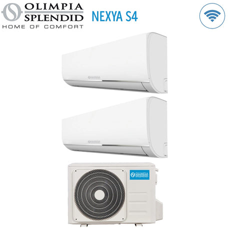 climatizzatore condizionatore olimpia splendid dual split inverter serie nexya s4 12_12 con os cemyh18ei r 32 wi fi integrato 12000_12000