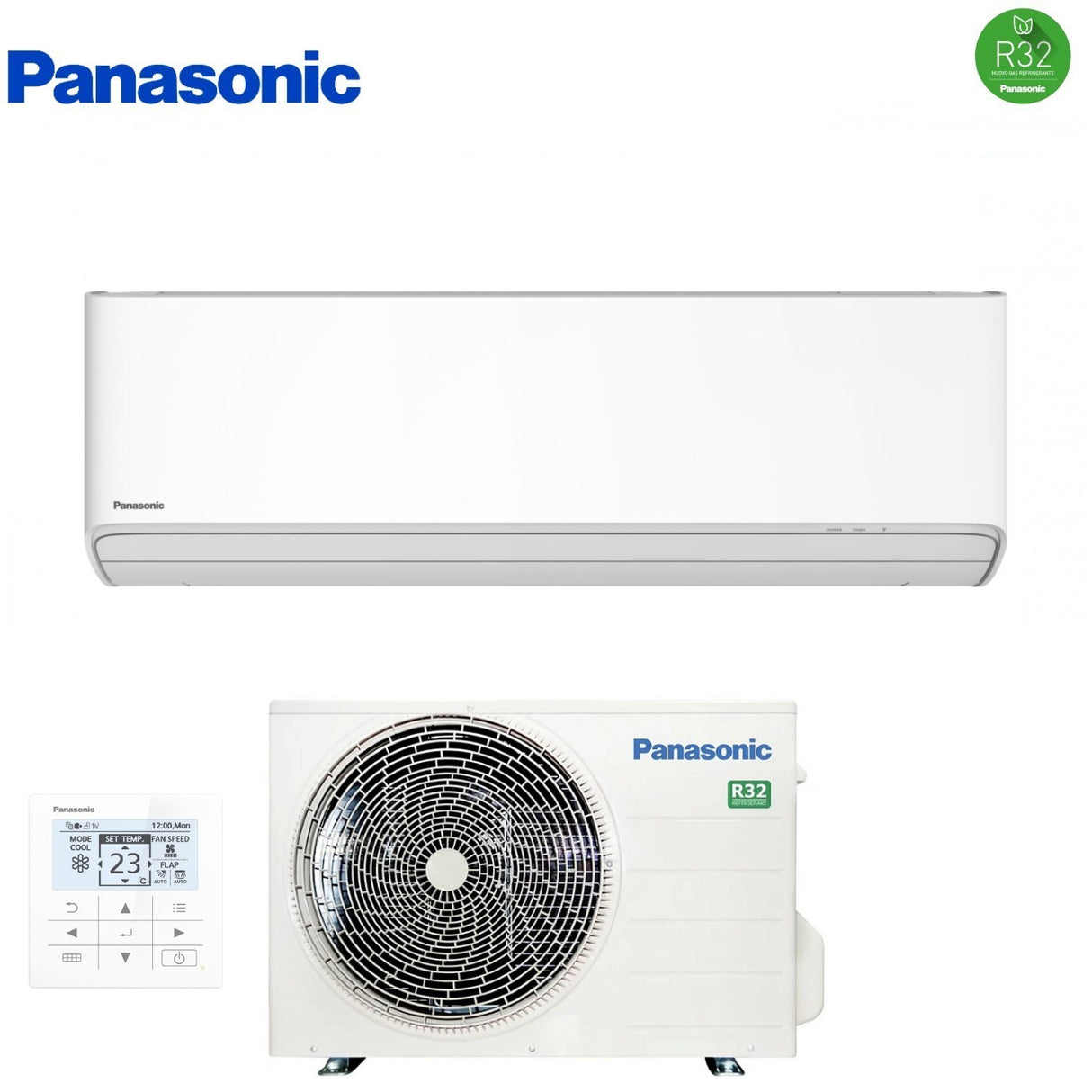 climatizzatore condizionatore panasonic inverter serie cs 12000 btu cs z35ykea r 32 wi fi integrato classe a+++ a++ con comando a filo incluso