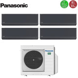 climatizzatore condizionatore panasonic quadri split inverter serie etherea dark 7_7_9_9 con cu 4z68tbe r 32 wi fi integrato colore grigio grafite 7000_7000_9000_9000