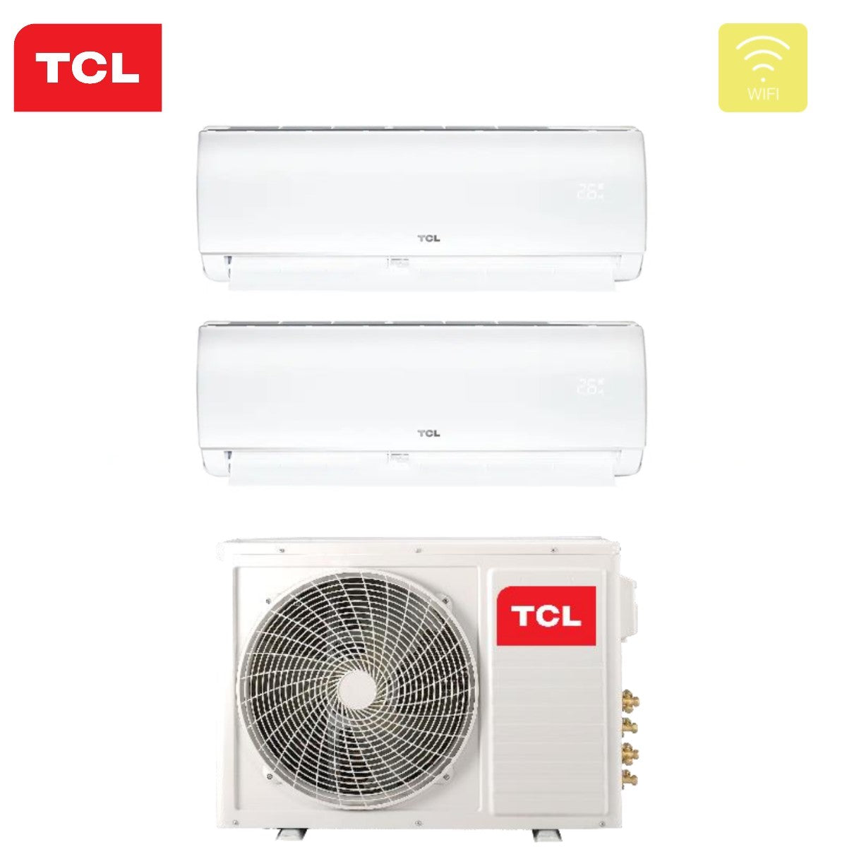 climatizzatore condizionatore tcl dual split inverter serie elite 9_12 con mt1820 r 32 wi fi integrato 9000_12000