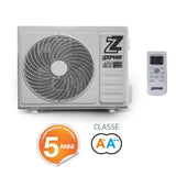 climatizzatore condizionatore zephir inverter serie matt 24000 btu zem24000 r 32 classe a__ a_