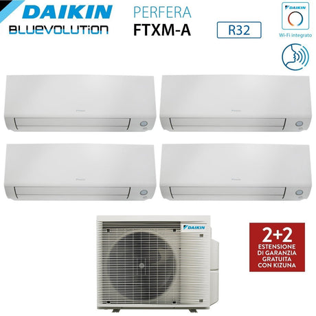 daikin climatizzatore condizionatore daikin bluevolution quadri split inverter serie perfera all season 77915 con 4mxm68a r 32 wi fi integrato 70007000900015000 garanzia italiana