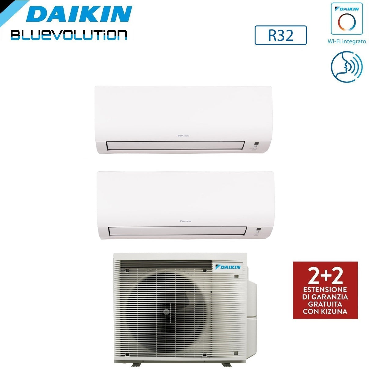 daikin condizionatore daikin dual split comfora 99 con 2mxm40a r 32 wi fi integrato