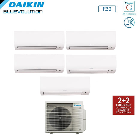 daikin condizionatore daikin penta split comfora 779912 con 5mxm90a r 32 wi fi integrato