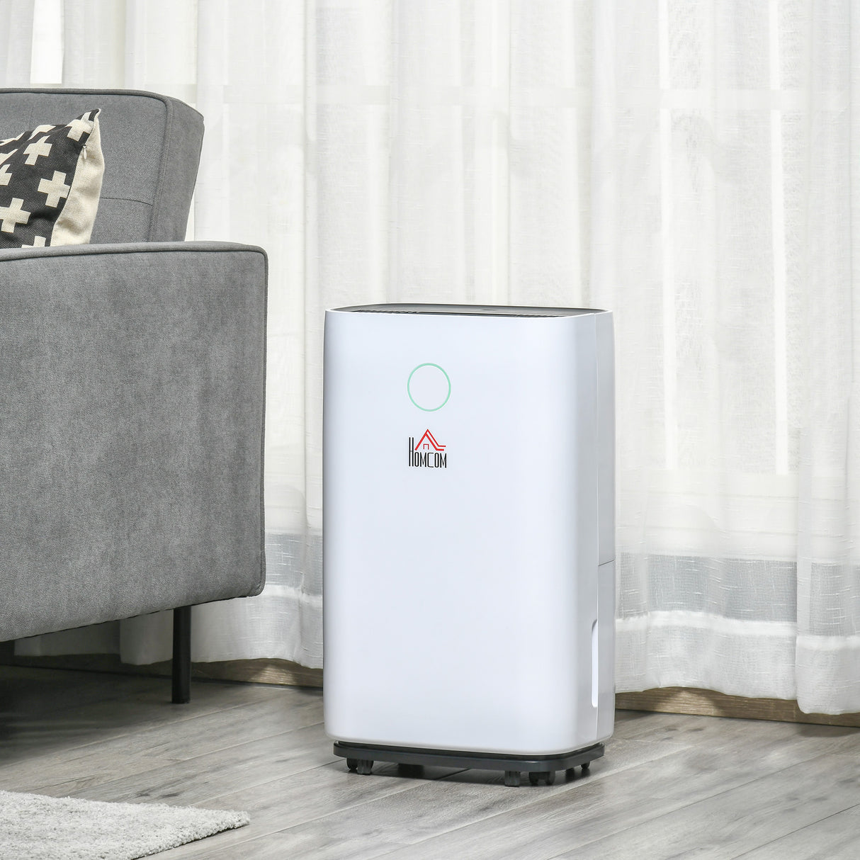 easycomfort deumidificatore da 20l 3 modalita e 2 velocita timer 24h design silenzioso 33.5x23x57cm bianco