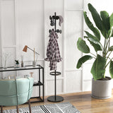 easycomfort easycomfort appendiabiti da terra con portaombrelli e 8 ganci a disco in metallo 34 x 177cm nero