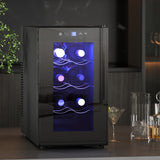 easycomfort easycomfort cantinetta vino refrigerata per 8 bottiglie capacita 21l display touch e ripiani regolabili nero