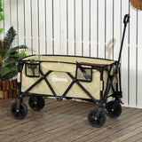 easycomfort easycomfort carrello da giardino pieghevole da 78l in acciaio tessuto oxford e plastica 105x52x70 110 cm color kaki