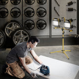 easycomfort easycomfort faretti led da lavoro da 6500k con treppiede staccabile in alluminio e metallo 75x62x170 cm giallo e nero