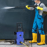 easycomfort easycomfort idropulitrice ad alta pressione 1600w con ugello regolabile e kit pulizia 35x28x65 cm blu e nero