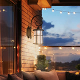 easycomfort easycomfort lampada da giardino con pannello solare impermeabile ip44 e accensione automatica nero