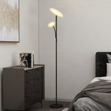 easycomfort easycomfort lampada da terra con 2 punti luce regolabile a 4 livelli temperatura 2700k 6500k e telecomando nero