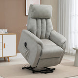 easycomfort easycomfort poltrona alzapersona reclinabile 150 max con telecomando e poggiapiedi 75x93x110 cm grigio