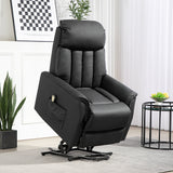 easycomfort easycomfort poltrona relax reclinabile alzapersone elettrica con telecomando e poggiapiedi 80x94x104cm nero