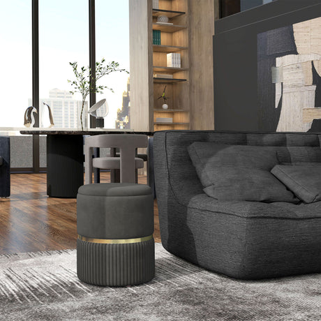easycomfort easycomfort pouf contenitore 120 kg max per soggiorno ingresso e camera in poliestere 36x36x44 cm grigio