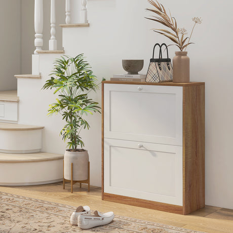 easycomfort easycomfort scarpiera slim con 3 ripiani regolabili a 2 livelli per 12 paia in truciolato e mdf 60x24 5x75 5 cm