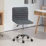 easycomfort easycomfort sedia da ufficio ergonomica in pelle pu con altezza regolabile seduta girevole e ruote grigio scuro