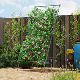 easycomfort easycomfort supporto per pomodori a forma di a a livelli regolabili con rete in acciaio pe e pp 101x133x227 cm verde