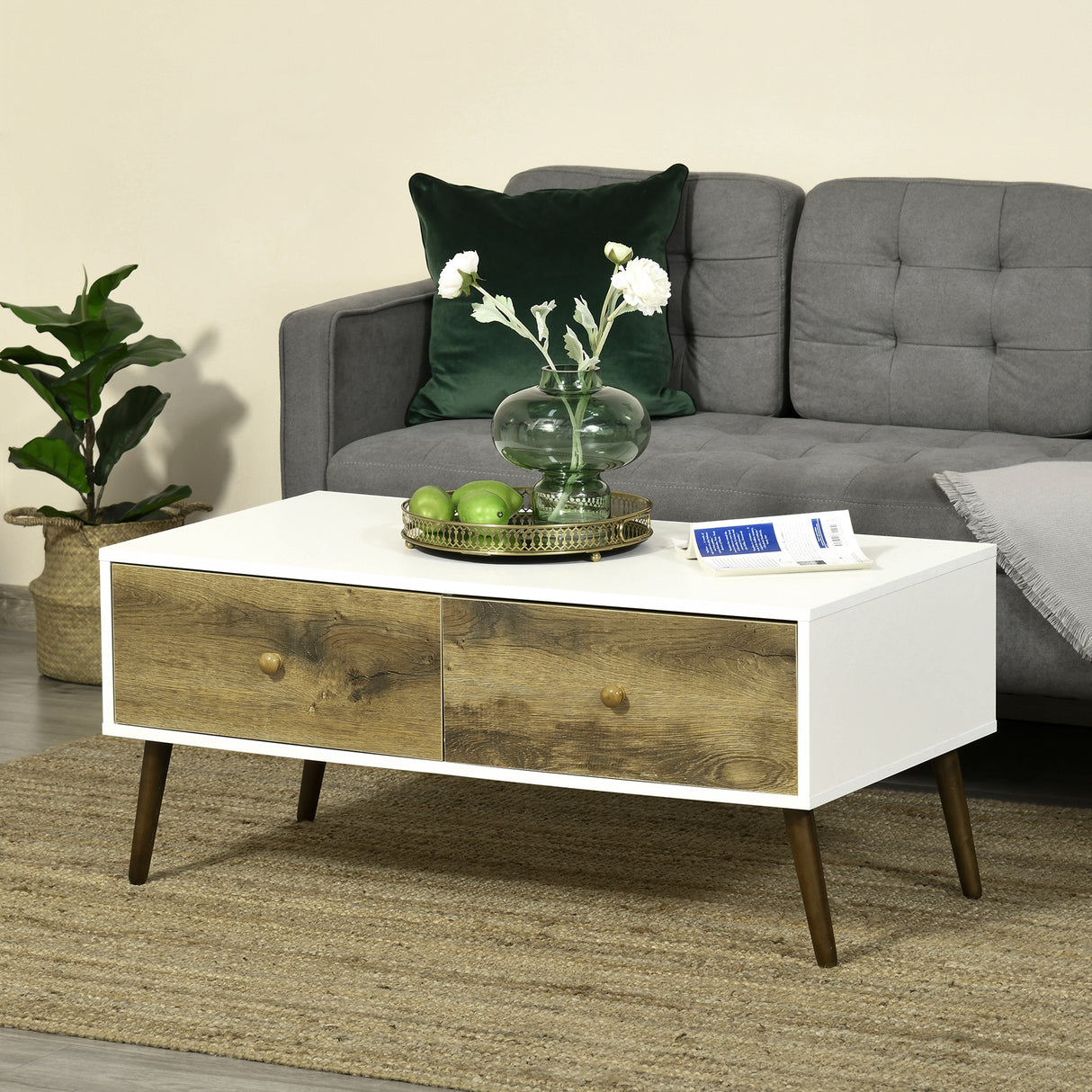immagine-2-easycomfort-easycomfort-tavolino-da-salotto-in-stile-nordico-con-4-cassetti-100x53-3x45cm-bianco-e-color-legno