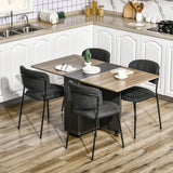 easycomfort easycomfort tavolo pieghevole da pranzo in truciolato con 2 cassetti 1 armadietto max 6 persone 140x76x76 cm