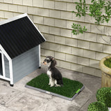 easycomfort easycomfort toilette per cani con prato finto erba di ricambio e vassoio inferiore 67x41cm