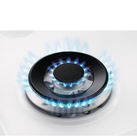 electrolux piano cottura a gas electrolux egg75372w serie 600 5 fuochi l74xp51 vetro bianco ean 7332543834105