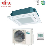 fujitsu condizionatore a cassetta fujitsu kr circular flow white 18000 btu auxg18krlb r 32 wi fi optional con griglia e filocomando