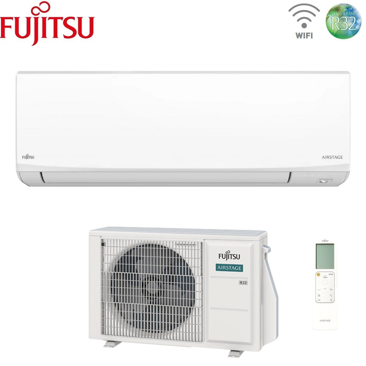 fujitsu condizionatore fujitsu kj white 12000 btu aseh12kjcal r 32 wi fi integrato