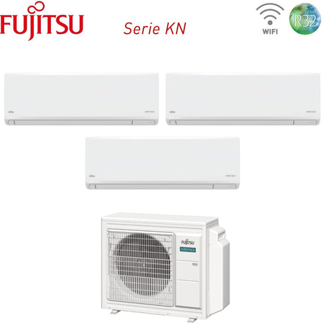 fujitsu condizionatore fujitsu trial split inverter kn airstage 91212 con aoeg24kbca3 r 32 wi fi integrato