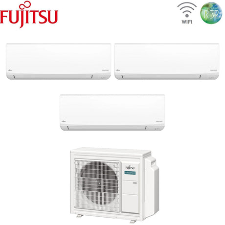 fujitsu condizionatore trial split fujitsu kj white 7912 con aoeg18kbca3 r 32 wi fi integrato