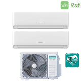 hisense climatizzatore condizionatore hisense dual split inverter serie ecosense 99 con 2amw52u4rxc r 32 wi fi integrato 90009000