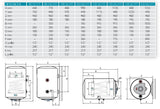 isea area occasioni 3024 scaldabagno termoelettrico isea swing plus mix heating 1205 verticale dx