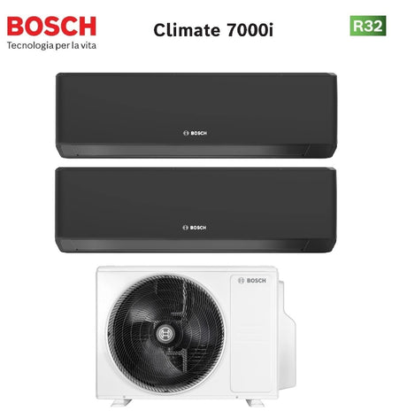 junkers bosch condizionatore dual split bosch climate 7000i black 99 con 5000m 532 e r 32 wi fi integrato