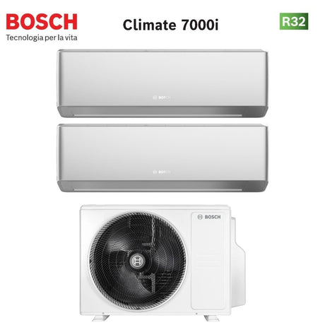 junkers bosch condizionatore dual split bosch climate 7000i silver 715 con 5000m 532 e r 32 wi fi integrato