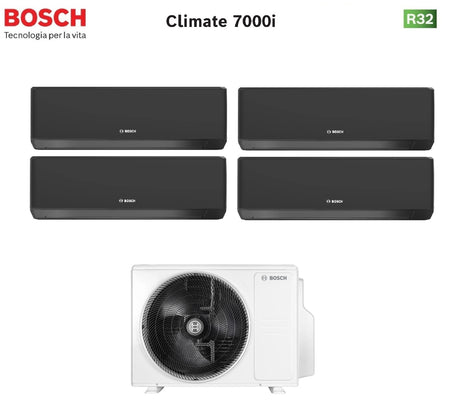 junkers bosch condizionatore quadri split bosch climate 7000i black 771212 con 5000m 824 e r 32 wi fi integrato