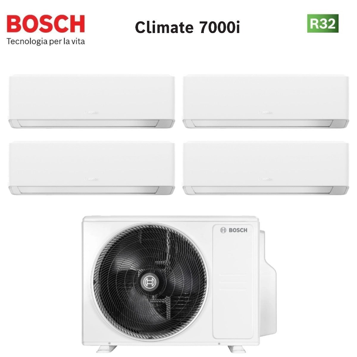 junkers bosch condizionatore quadri split bosch climate 7000i white 771218 con 5000m 1054 e r 32 wi fi integrato