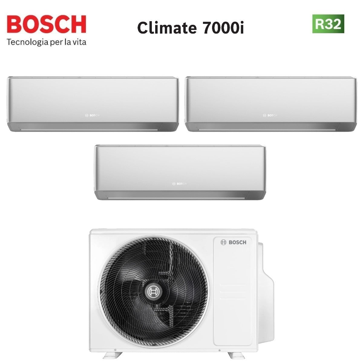 junkers bosch condizionatore trial split bosch climate 7000i silver 71215 con 5000m 793 e r 32 wi fi integrato