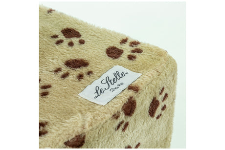 immagine-2-le-stelle-tiragraffi-per-gatti-colore-panna-con-decorazioni-a-forma-di-zampa-rivestimento-peluche-con-palle-e-palo-bianchi-34x42xh-51cm-8024299800495-ean-8024299800495