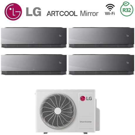 lg condizionatore lg quadri split artcool mirror ai air 9999 con mu4r25 r 32 wi fi integrato