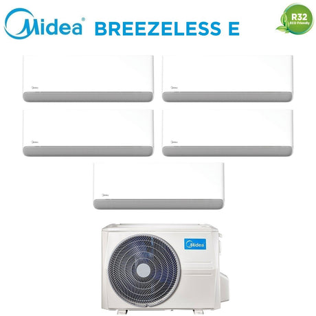 midea condizionatore penta split midea breezeless e 99121212 con m5oe 42hfn8 q r 32 wi fi integrato