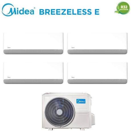 midea condizionatore quadri split midea breezeless e 99912 con m4o 36fn8 q r 32 wi fi integrato