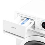 midea lavatrice a carico frontale midea serie lunar mf100w90baw it 9 kg classe a 1400 giri a85xl595xp495 steam care bianco